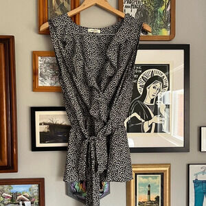 Max Studio Wrap Style Floral Top